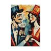 Couples in Picasso Style Poster