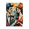 Couples in Picasso Style Poster