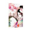 Japanese Garden Girl Character Poster