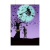 92411-101.jpg Witch Flying With Bats in Front of a Full Moon Poster
