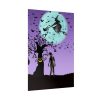92411-102.jpg Witch Flying With Bats in Front of a Full Moon Poster