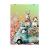 92411-106.jpg Easter Rabbits Spring Van Poster