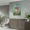 Easter Bunny Paints Eggs Poster
