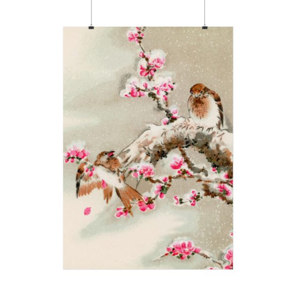 92411-146.jpg Bird Perching on Tree Top Poster