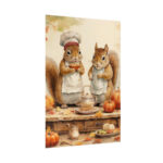 Autumn Fall Squirrels With Pumpkins Poster - Image 8