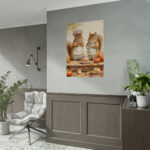 Autumn Fall Squirrels With Pumpkins Poster - Image 10