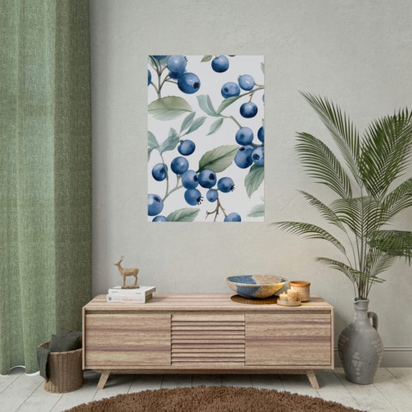 92411-173.jpg Seamless Blueberry Fruit Poster