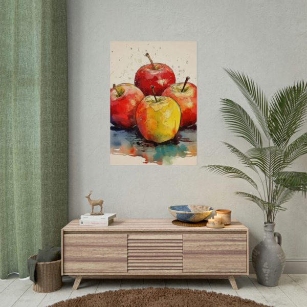 92411-178.jpg Apples Watercolor Art Poster