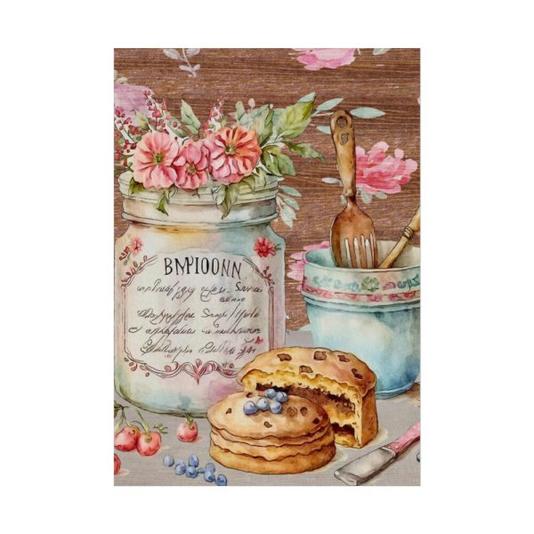 92411-215.jpg Baked Cakes on a Counter With a Vintage Wood Poster