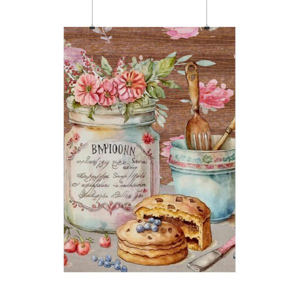 92411-216.jpg Baked Cakes on a Counter With a Vintage Wood Poster