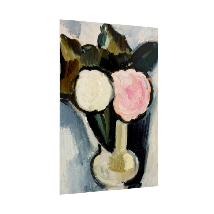 Pink and White Flowers in a Vase by Marsden Hartley Poster - Image 8