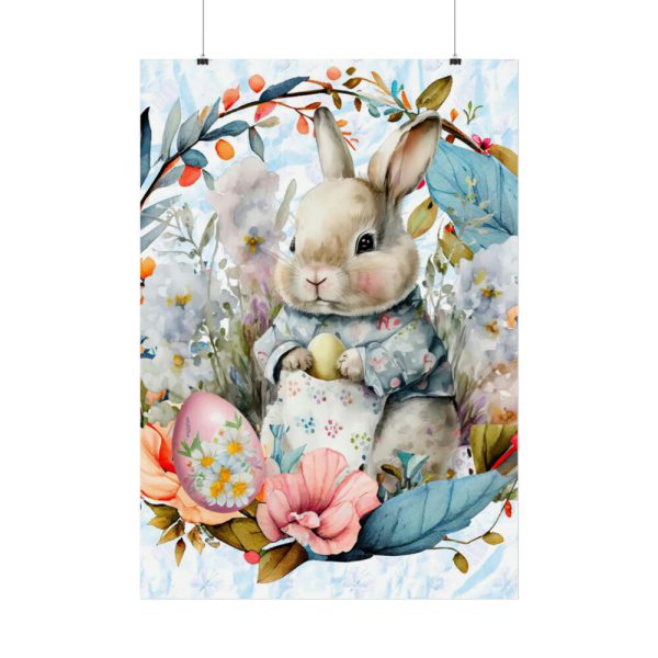 92411-311.jpg Baby Easter Bunny Wreath Poster