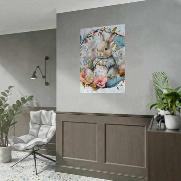 92411-314.jpg Baby Easter Bunny Wreath Poster