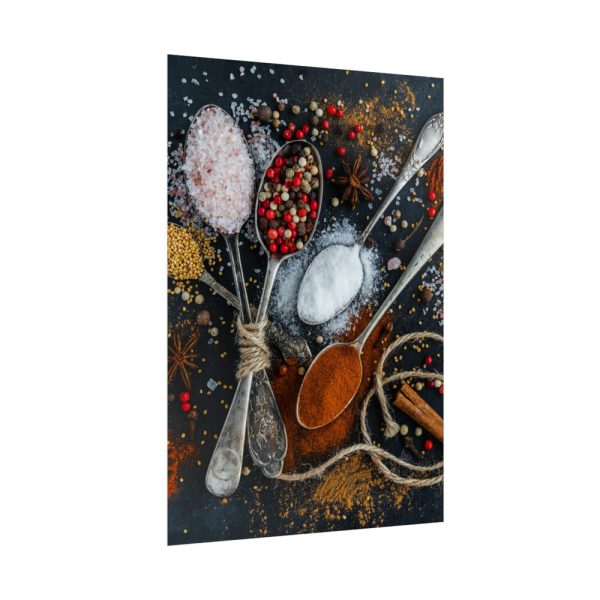 Different Spice, Seasonings in Spoon Poster
