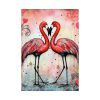 92411-375.jpg Valentine Flamingo Poster