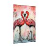 92411-377.jpg Valentine Flamingo Poster