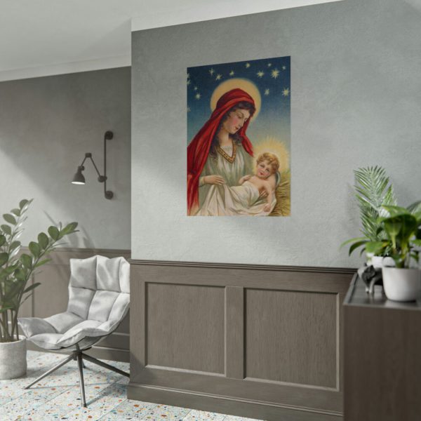 92411-409.jpg Vintage Christmas Jesus Mary Poster