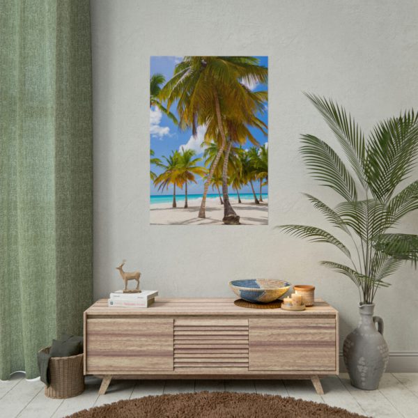 92411-438.jpg Palm Trees On The Beach Poster