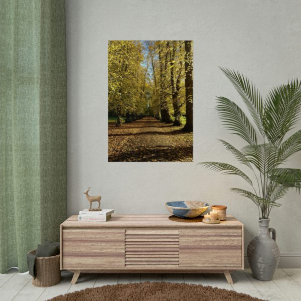 92411-463.jpg Yellow Fallen Leaves From Trees Poster