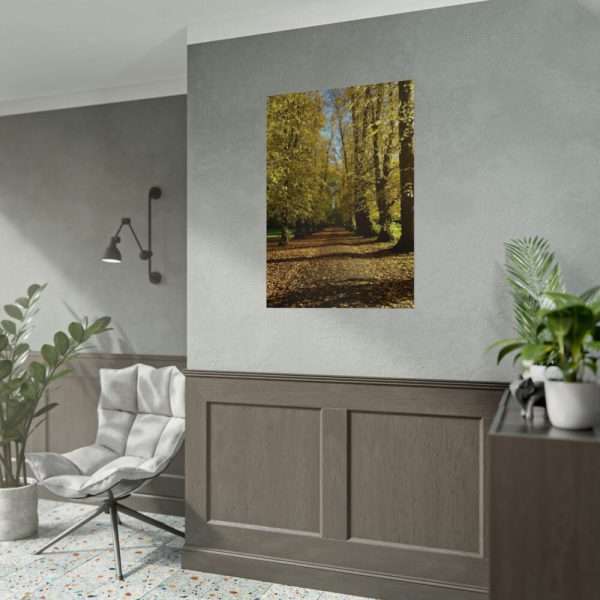 92411-464.jpg Yellow Fallen Leaves From Trees Poster