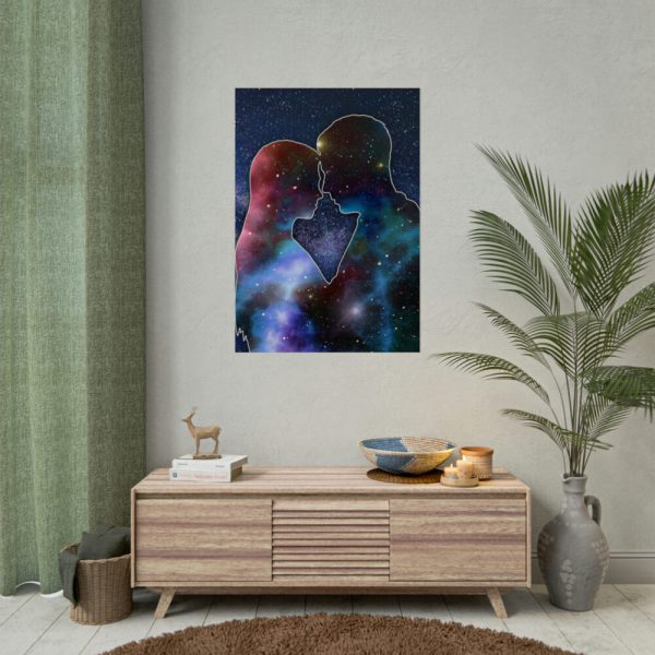 Couple Love Silhouette Poster