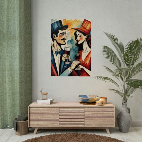 Couples in Picasso Style Poster