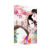 Japanese Garden Girl Character Poster