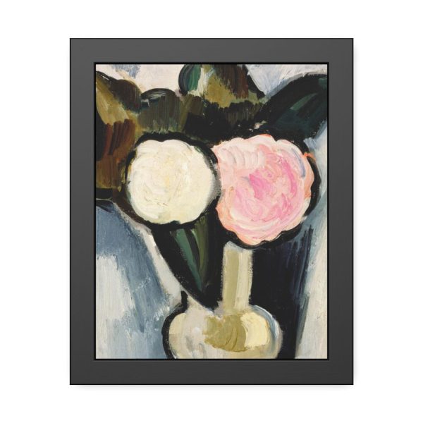 93816-4.jpg Pink and White Flowers in a Vase by Marsden Hartley Framed Poster
