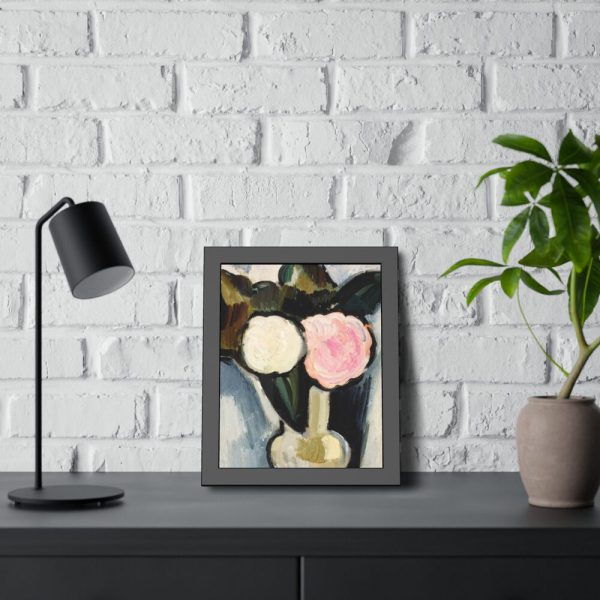 93816-7.jpg Pink and White Flowers in a Vase by Marsden Hartley Framed Poster