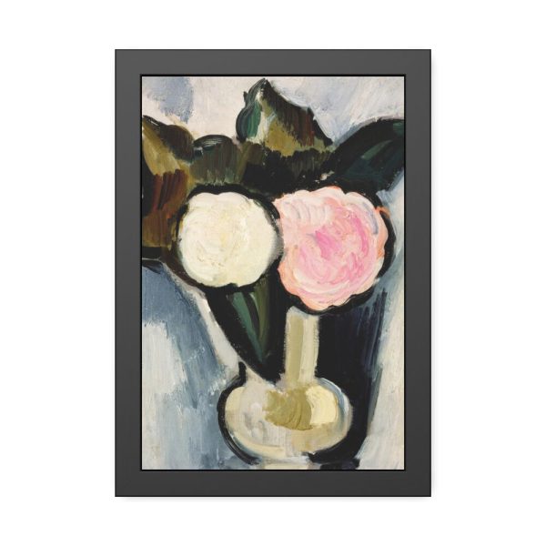 93818-4.jpg Pink and White Flowers in a Vase by Marsden Hartley Framed Poster