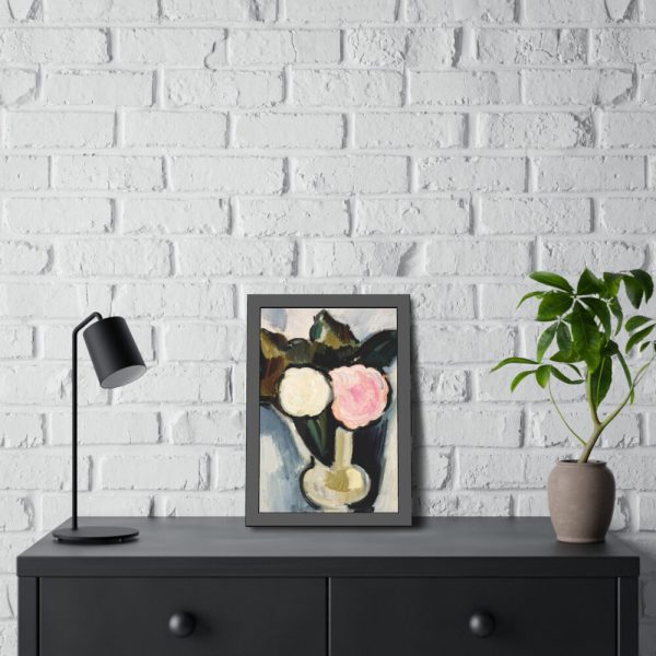 93819-7.jpg Pink and White Flowers in a Vase by Marsden Hartley Framed Poster