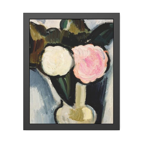 93820-4.jpg Pink and White Flowers in a Vase by Marsden Hartley Framed Poster