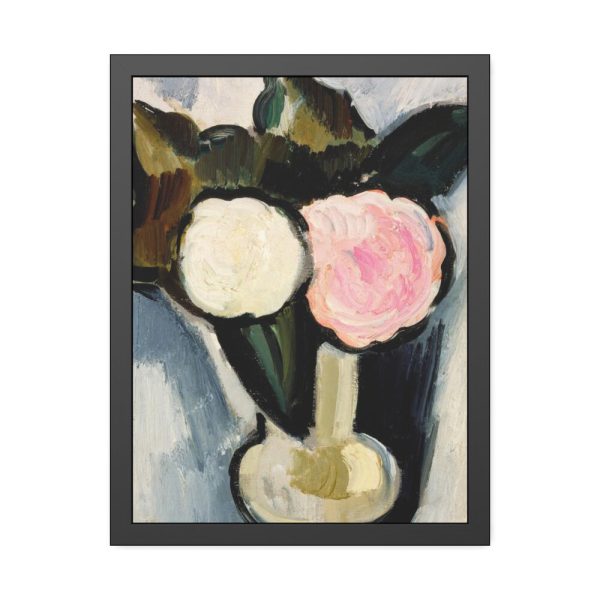 93822-4.jpg Pink and White Flowers in a Vase by Marsden Hartley Framed Poster