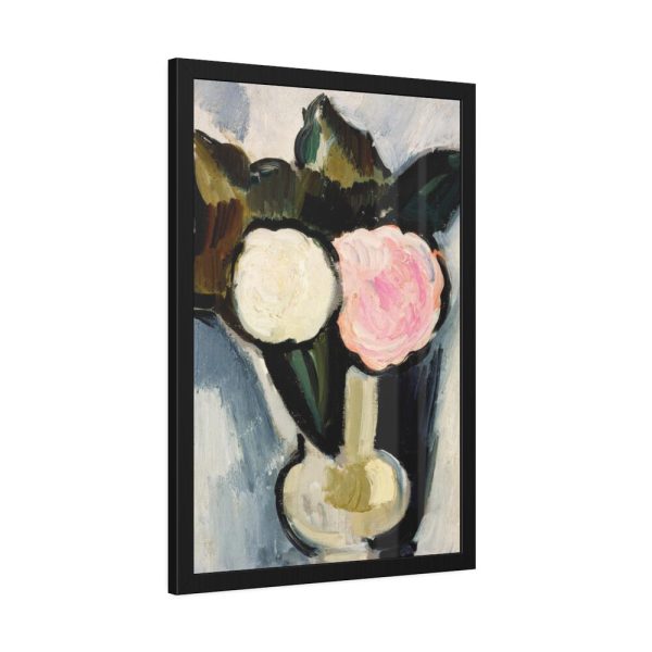 93825-5.jpg Pink and White Flowers in a Vase by Marsden Hartley Framed Poster