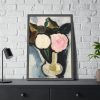93829-7.jpg Pink and White Flowers in a Vase by Marsden Hartley Framed Poster