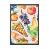93830-128.jpg Fruit Seamless Watercolor I Framed Poster