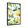 93830-133.jpg Lemon Seamless Fruit Framed Poster