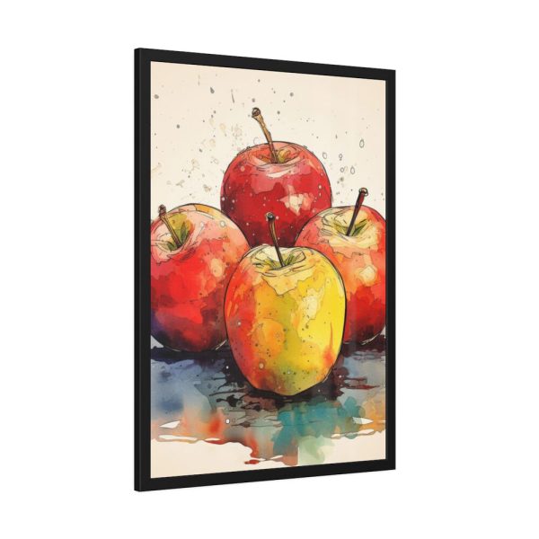 93830-149.jpg Apples Watercolor Art Framed Poster