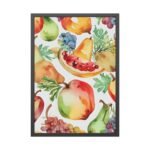 Fruit Seamless Watercolor II Framed Poster