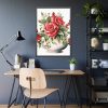 93830-158.jpg Floral Teapots Background Art Framed Poster