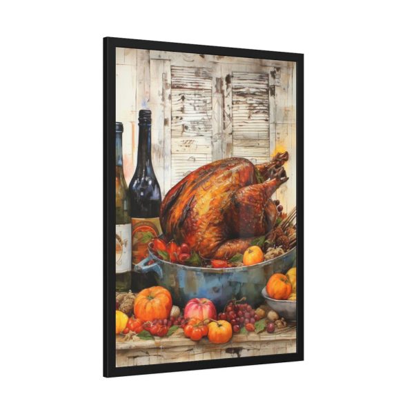 93830-161.jpg Thanksgiving Roasted Turkey Framed Poster