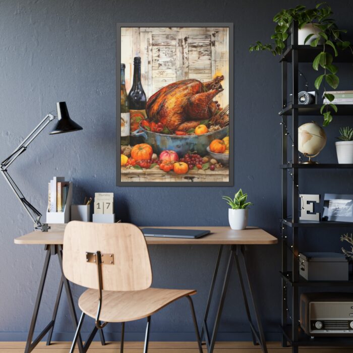 Thanksgiving Roasted Turkey Framed Poster - Image 3