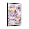 93830-165.jpg Frosted Cupcake With Fruit Topping Framed Poster