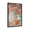 93830-181.jpg Baked Cakes on a Counter With a Vintage Wood Framed Poster
