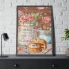 93830-183.jpg Baked Cakes on a Counter With a Vintage Wood Framed Poster