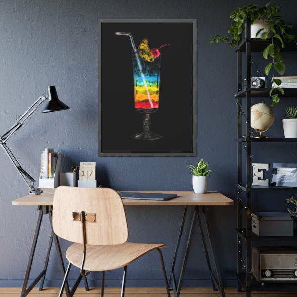 93830-190.jpg Rainbow Coctail Framed Poster