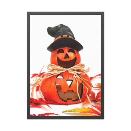 Funny Halloween Pumpkin Framed Poster
