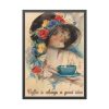 93830-212.jpg Vintage Coffee Drink Art Framed Poster