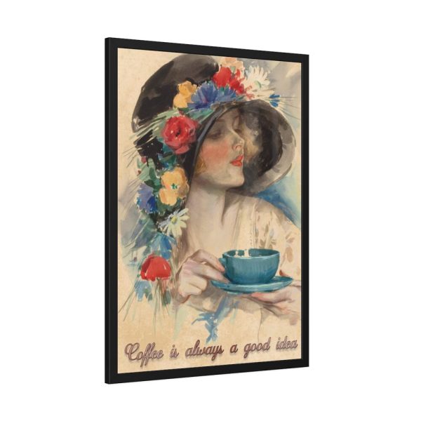 93830-213.jpg Vintage Coffee Drink Art Framed Poster