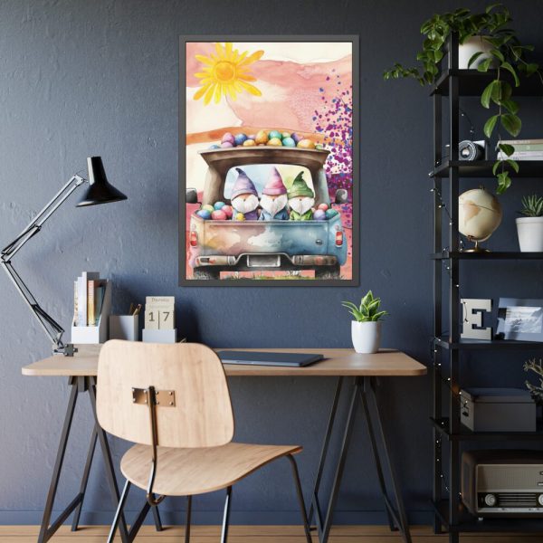 Easter Gnome Framed Poster